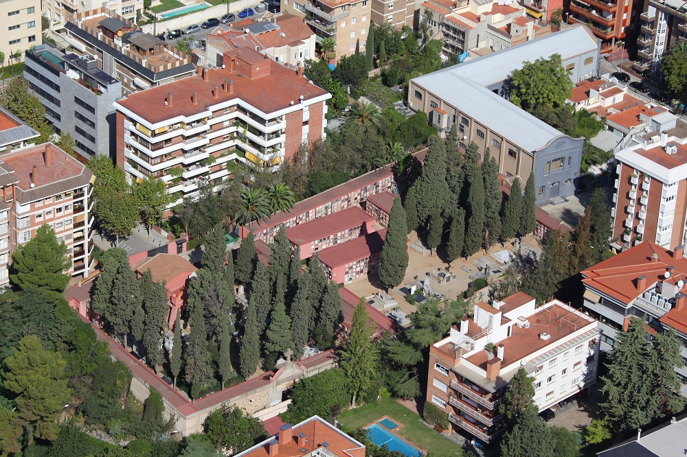 Cementerio de Sarrià aérea