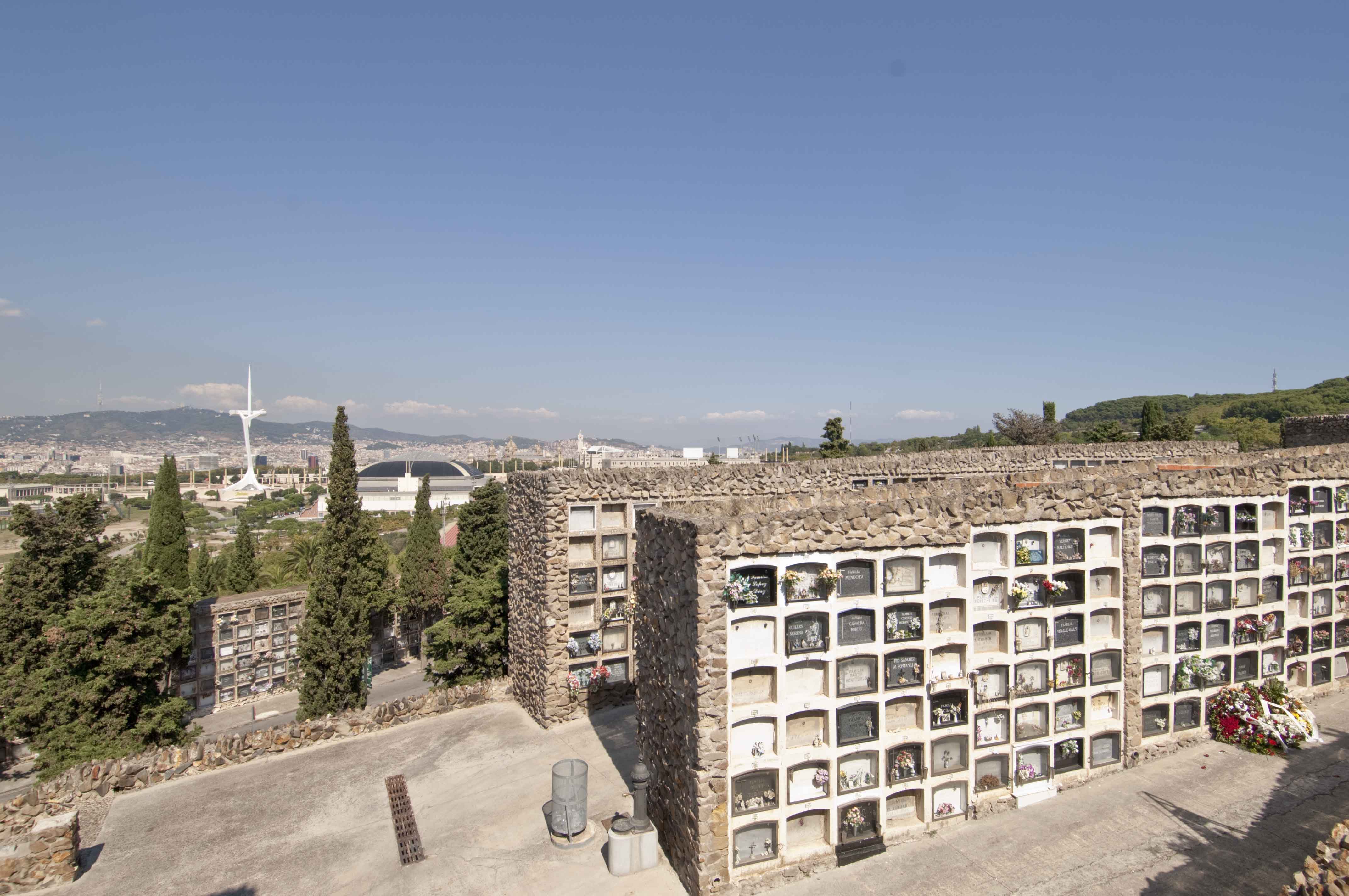Vista del cementiri de Montjuïc