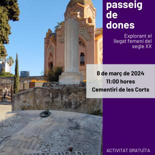 Cartell 8M - Un passeig de dones