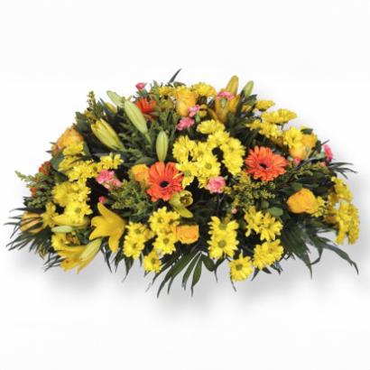 Centre de flor variada àmbar