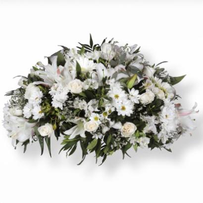 Centre de flor variada blanc