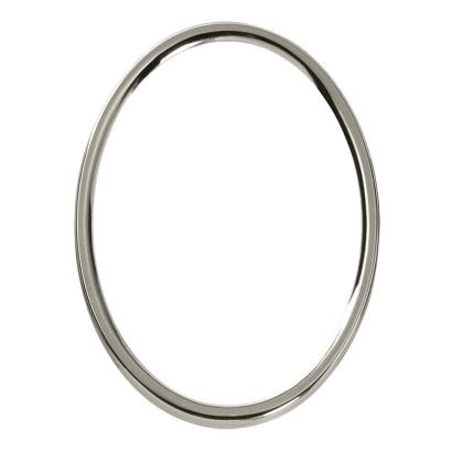 Marco foto oval acero