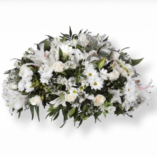 Centre de flor variada blanc