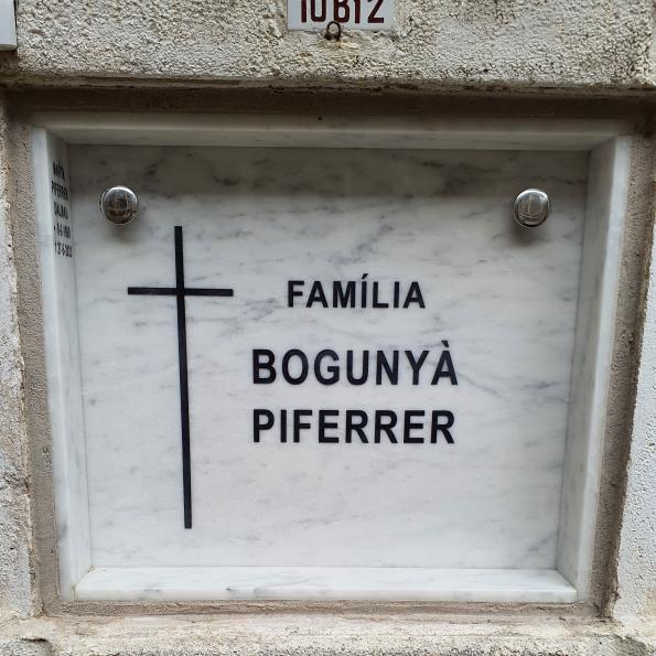 Làpida marbre blanc Eivissa