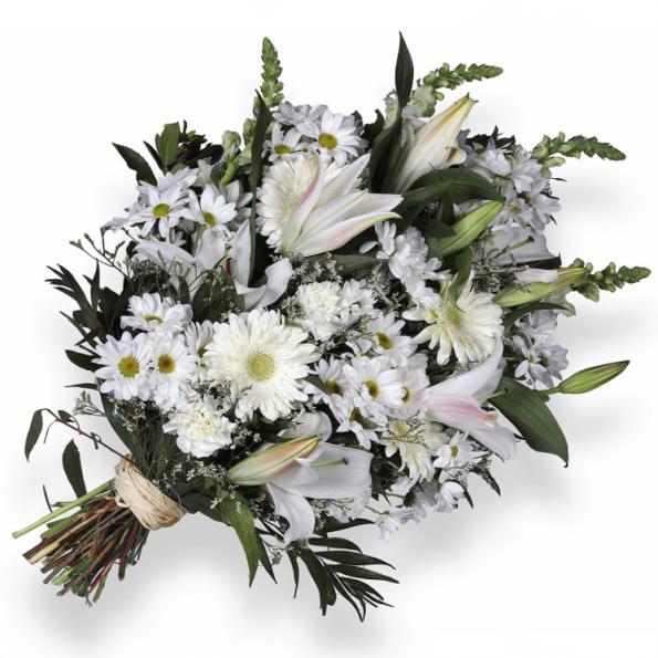 Ram de flor variada blanca